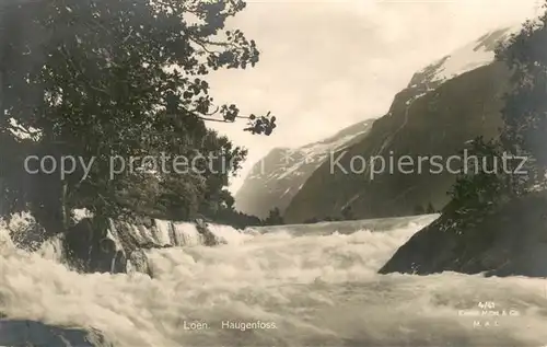 AK / Ansichtskarte Loen_Kjendalsbroe_Norge Haugenfoss 
