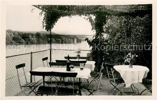 AK / Ansichtskarte Stilli_AG Restaurant Schifflaende Terrasse am Ufer der Aare 