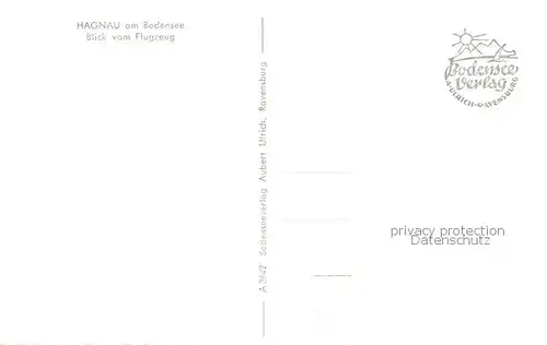 AK / Ansichtskarte Hagnau_Bodensee Fliegeraufnahme Hagnau Bodensee