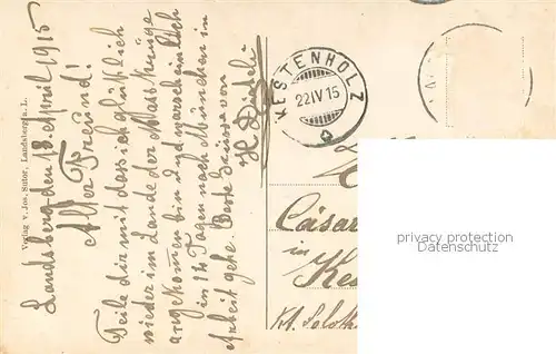 AK / Ansichtskarte Landsberg_Lech aus der Vogelschau Gefangenenanstalt Alpenpanorama Landsberg_Lech