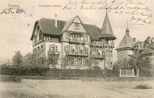 AK / Ansichtskarte Pyrmont_Bad Christliches Hospiz Pyrmont_Bad