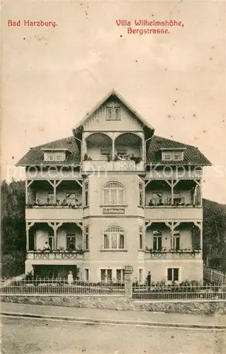 AK / Ansichtskarte Bad_Harzburg Villa Wilhelmshoehe Bergstrasse Bad_Harzburg