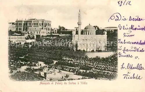 AK / Ansichtskarte Yildiz_Istanbul_Constantinopel_TK Mosquee et Palais du Sultan 