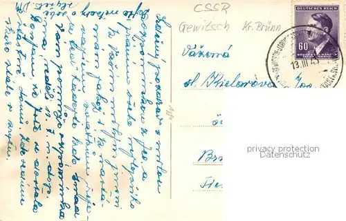 AK / Ansichtskarte Gewitsch_Jevicko_CZ Wohnhaus 