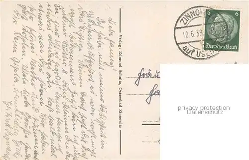 AK / Ansichtskarte Zinnowitz_Ostseebad Strand und Seebruecke Zinnowitz_Ostseebad