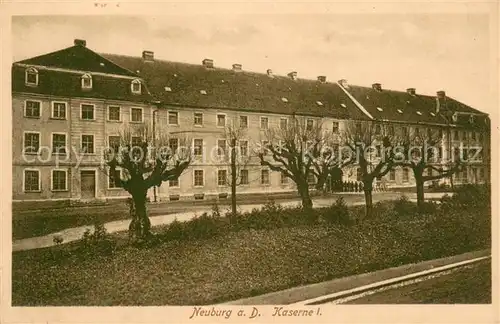 AK / Ansichtskarte Neuburg__Donau Kaserne Feldpost 