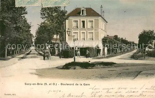 AK / Ansichtskarte Sucy en Brie_94_Val de Marne Boulevard de la Gare 