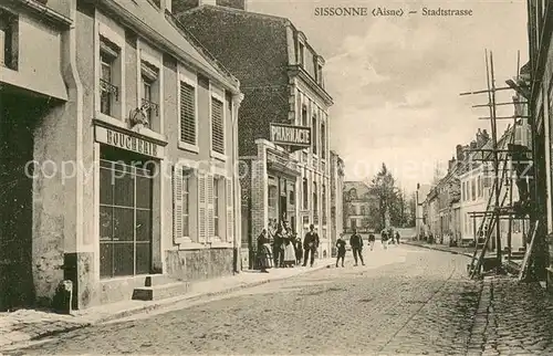 AK / Ansichtskarte Sissonne_Aisne_02 Stadtstrasse 