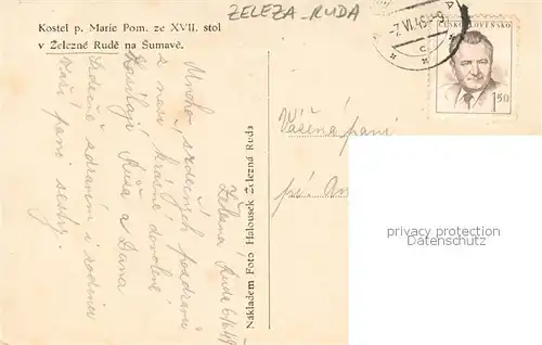 AK / Ansichtskarte Zelezno_Ruda Kirche Kuppel 