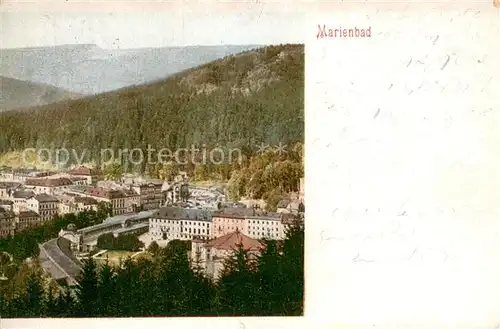AK / Ansichtskarte Marienbad_Tschechien_Boehmen Teilansicht Marienbad_Tschechien