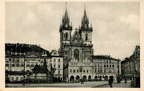 AK / Ansichtskarte Prag__Prahy_Prague Teinkirche Aussenansicht 