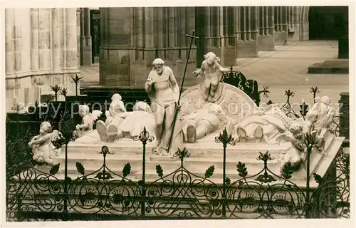 AK / Ansichtskarte Prag__Prahy_Prague St. Veitsdom Gruft d. Boehmischen Koenige 