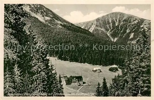 AK / Ansichtskarte Blaugrundbaude Schneekoppe Blaugrundbaude