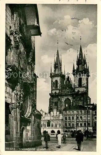 AK / Ansichtskarte Prag__Prahy_Prague Altstaedter Ring 