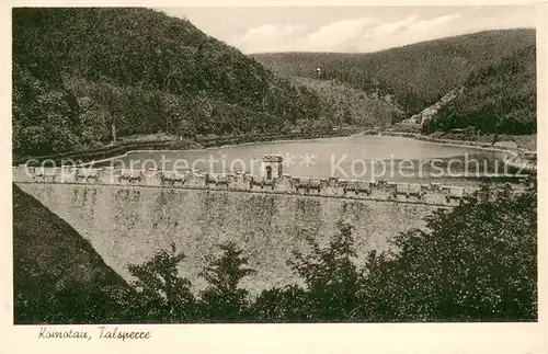 AK / Ansichtskarte Komotau_Chomutov_CZ Talsperre 