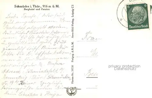 AK / Ansichtskarte Schmuecke_Gehlberg_Thueringen Fliegeraufnahme 