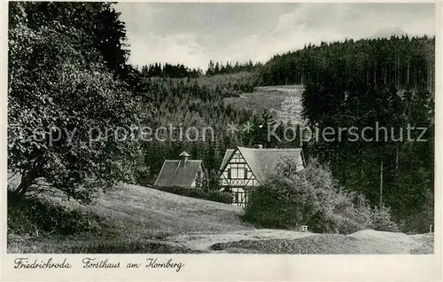 AK / Ansichtskarte Friedrichroda Forsthaus am Kornberg Fachwerkhaus Friedrichroda