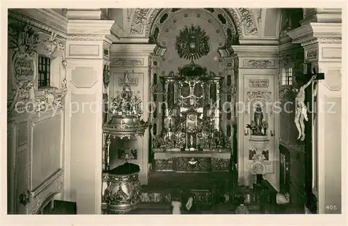 AK / Ansichtskarte Svata_Hora_CZ Stribrny oltar 
