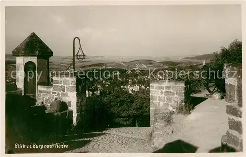 AK / Ansichtskarte Eisenach Die Wartburg nach Norden 