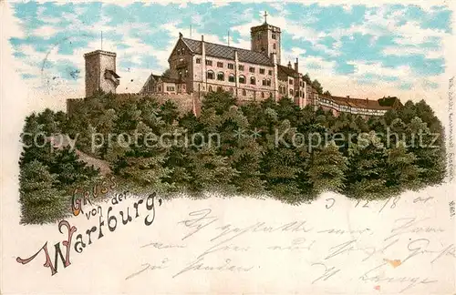 AK / Ansichtskarte Wartburg_Eisenach Gesamtansicht d. Wartburg Wartburg Eisenach