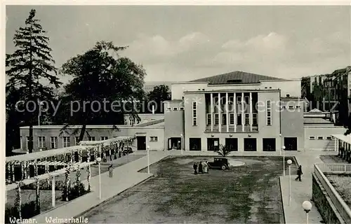 AK / Ansichtskarte Weimar__Thueringen Weimarhalle Aussenansicht 