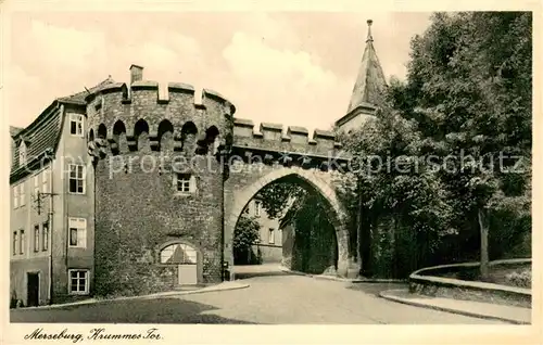 AK / Ansichtskarte Merseburg_Saale Krummes Tor Merseburg_Saale