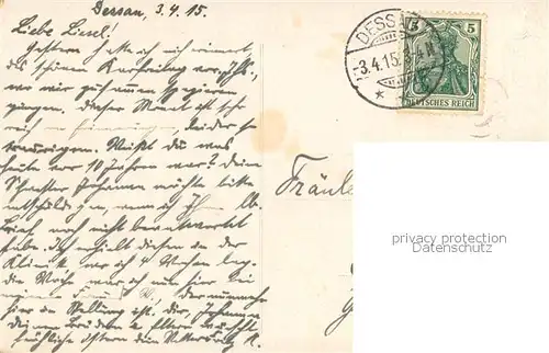 AK / Ansichtskarte Dessau Rosslau Teilansicht m. Schlosskirche Rathaus  Dessau Rosslau