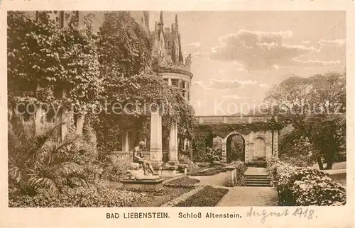 AK / Ansichtskarte Bad_Liebenstein Schloss Altenstein Aussenansicht Bad_Liebenstein