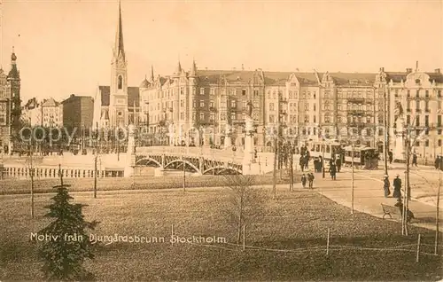 AK / Ansichtskarte Stockholm Motiv fran Djurgardsbrunn Stockholm