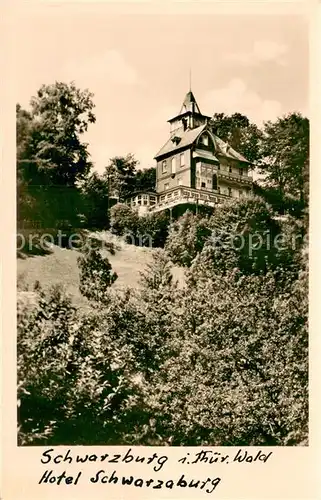 AK / Ansichtskarte Schwarzburg_Thueringer_Wald Hotel Schwarzaburg Schwarzburg_Thueringer
