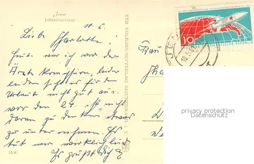 AK / Ansichtskarte Jena__Thueringen Johannisstrasse 