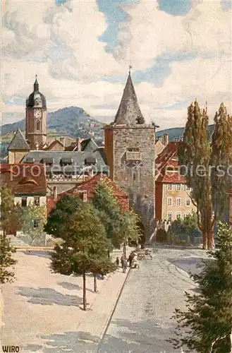 AK / Ansichtskarte Jena__Thueringen Johannistor Kuenstlerkarte 