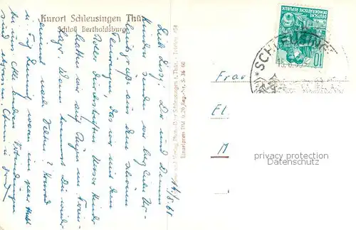 AK / Ansichtskarte Schleusingen Schloss Bertholdsburg Schleusingen