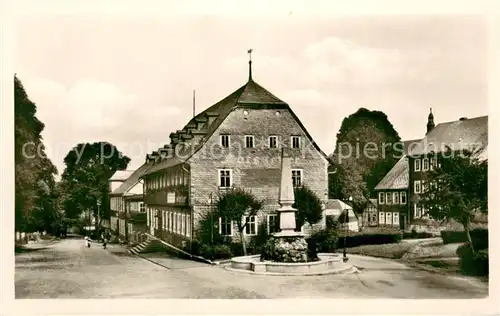 AK / Ansichtskarte Grossbreitenbach_Thueringen Am Rathaus Grossbreitenbach