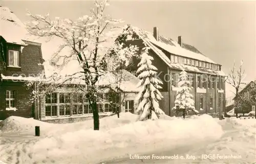 AK / Ansichtskarte Frauenwald_Thueringen FDGB Ferienheim Frauenwald Thueringen