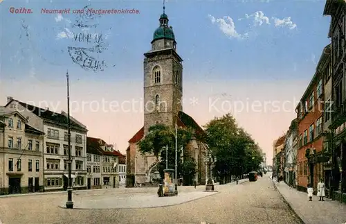 AK / Ansichtskarte Gotha__Thueringen Neumarkt und Margaretenkirche 
