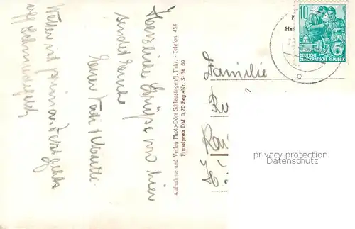 AK / Ansichtskarte Schleusingen Teilansichten Schloss Weiher Schleusingen