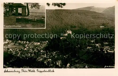 AK / Ansichtskarte Schwarzburg_Thueringer_Wald Trippsteinhaeuschen Trippsteinblick Schwarzburg_Thueringer