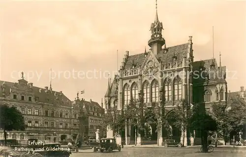 AK / Ansichtskarte Erfurt Rathaus und Gildehaus Erfurt