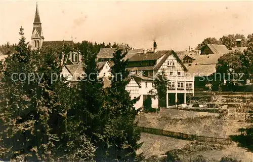 AK / Ansichtskarte Eisenach Teilansicht mit Kirche 