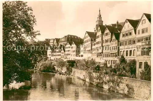 AK / Ansichtskarte Tuebingen Blick von der Eberhardbruecke  Tuebingen