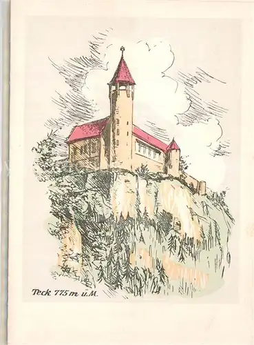 AK / Ansichtskarte Teck_Kirchheim_Teck Schloss Kuenstlerkarte 