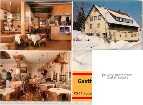 AK / Ansichtskarte Freudenstadt Cafe Restaurant Waldeck Gastraeume Freudenstadt