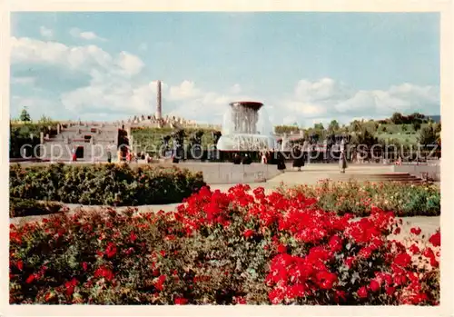 AK / Ansichtskarte Oslo__Norway Fra Vigelandsanlegget 