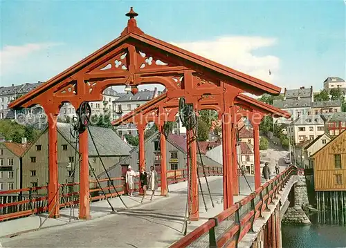 AK / Ansichtskarte Trondheim Gamle Bybro Trondheim