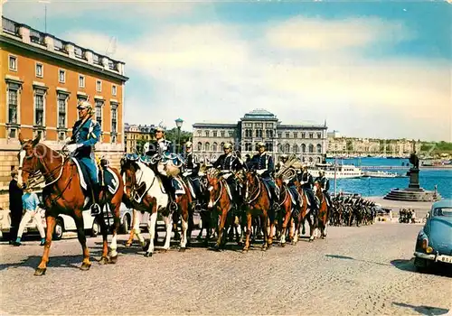 AK / Ansichtskarte Stockholm Vaktparaden ved Slottsbacken Stockholm