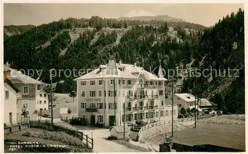 AK / Ansichtskarte Santa_Cristina_Valgardena Hotel Posta 