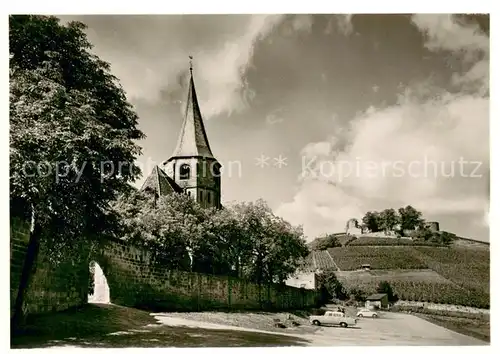 AK / Ansichtskarte Weinsberg Stadtkirche St Johannes mit der Weibertreu Weinsberg