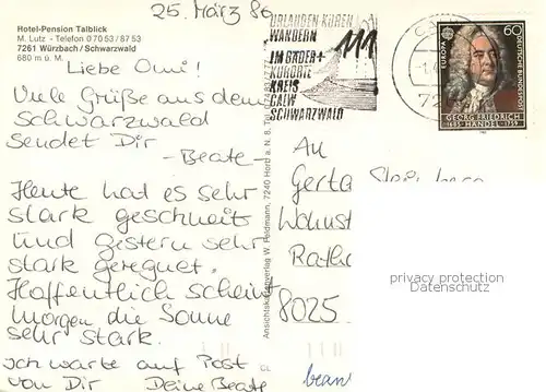 AK / Ansichtskarte Wuerzbach Hotel Pension Talblick Kaminzimmer Panorama Wuerzbach