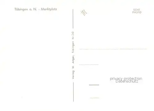 AK / Ansichtskarte Tuebingen Marktplatz Tuebingen